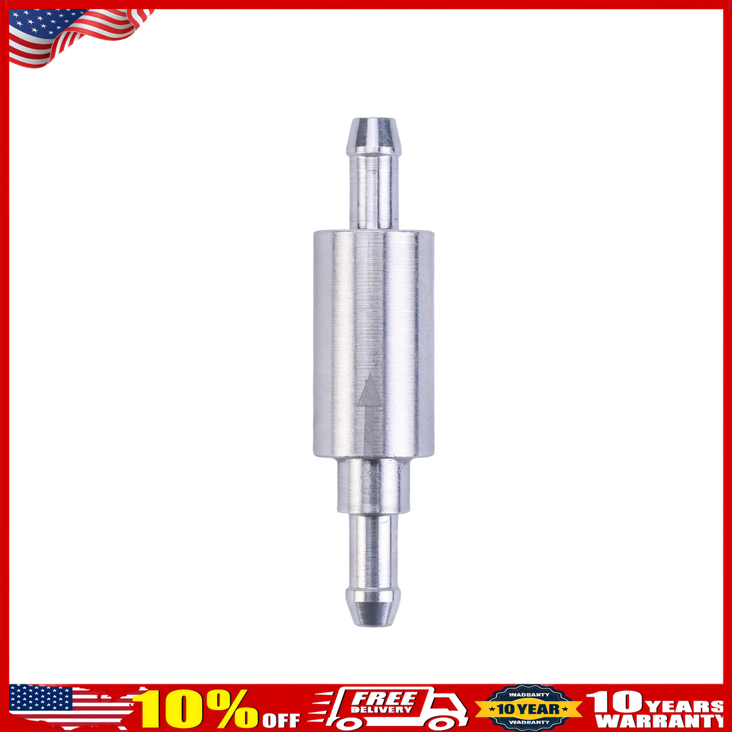 6 PCS BRAKE BLEEDER HOSE, ONE WAY CHECK VALVE TUBE BLEEDING TOOL KIT SILVER US