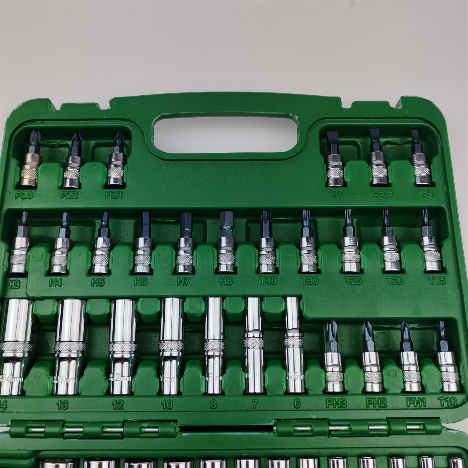 54pcs Socket Wrench 1/4-Inch Drive Socket Set Ratchet Wrench Car Repair Tools