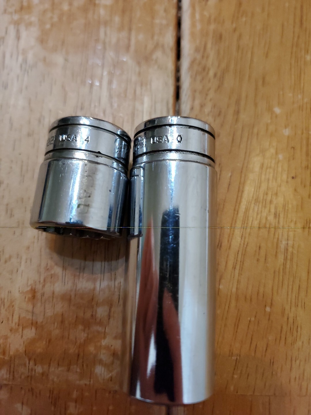 Snap On 3/8 Drive 11/16 12PT Shallow Deep Sockets Lot Of 2