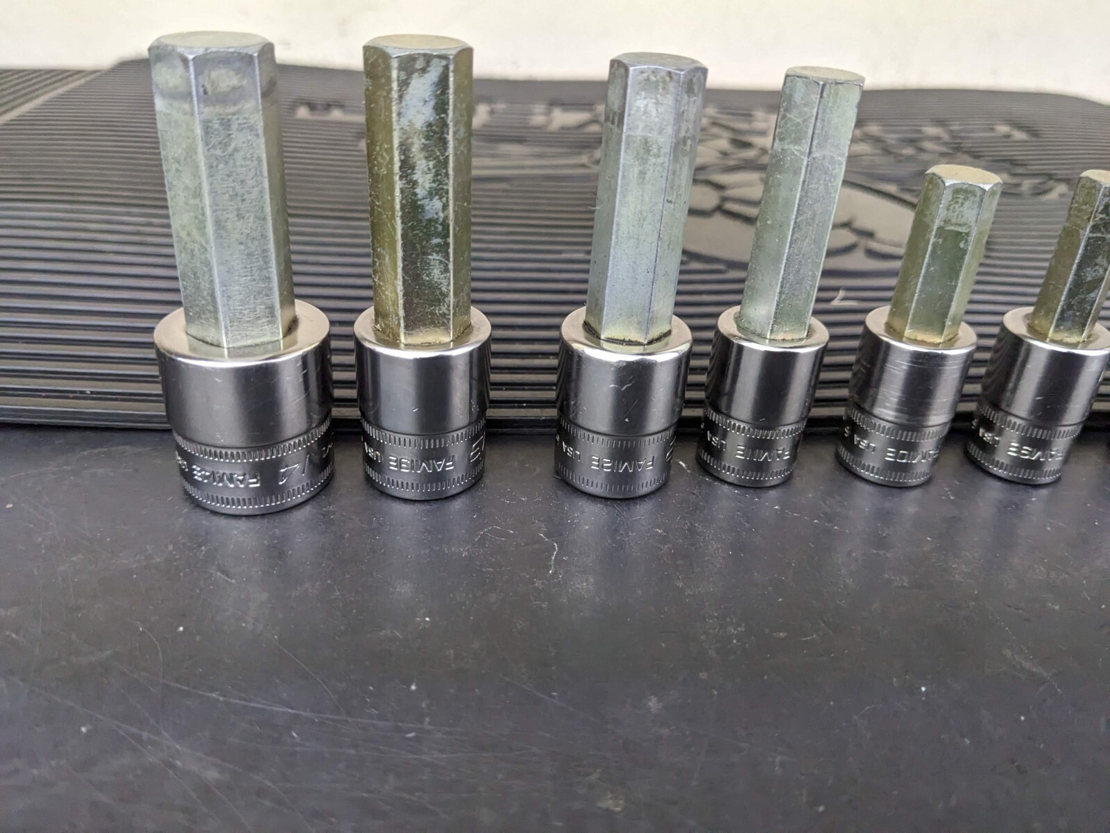 #be222 Snap-On 11pc Metric Hex Allen Socket Set 3/8″ Drive 4mm to 14mm 211EFAMY