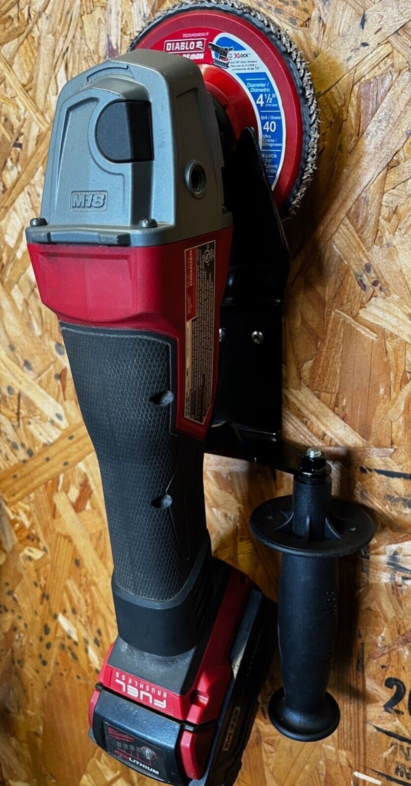 Angle Grinder Wall Mount- Garage Storage