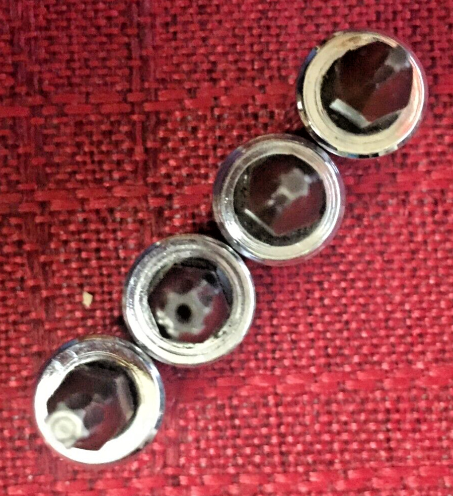 Mac Tool 4pc T8, T10, T15, T20 Chrome Torx Bit Socket 1/4″dr 1.5″L USA Gd 8.5/10