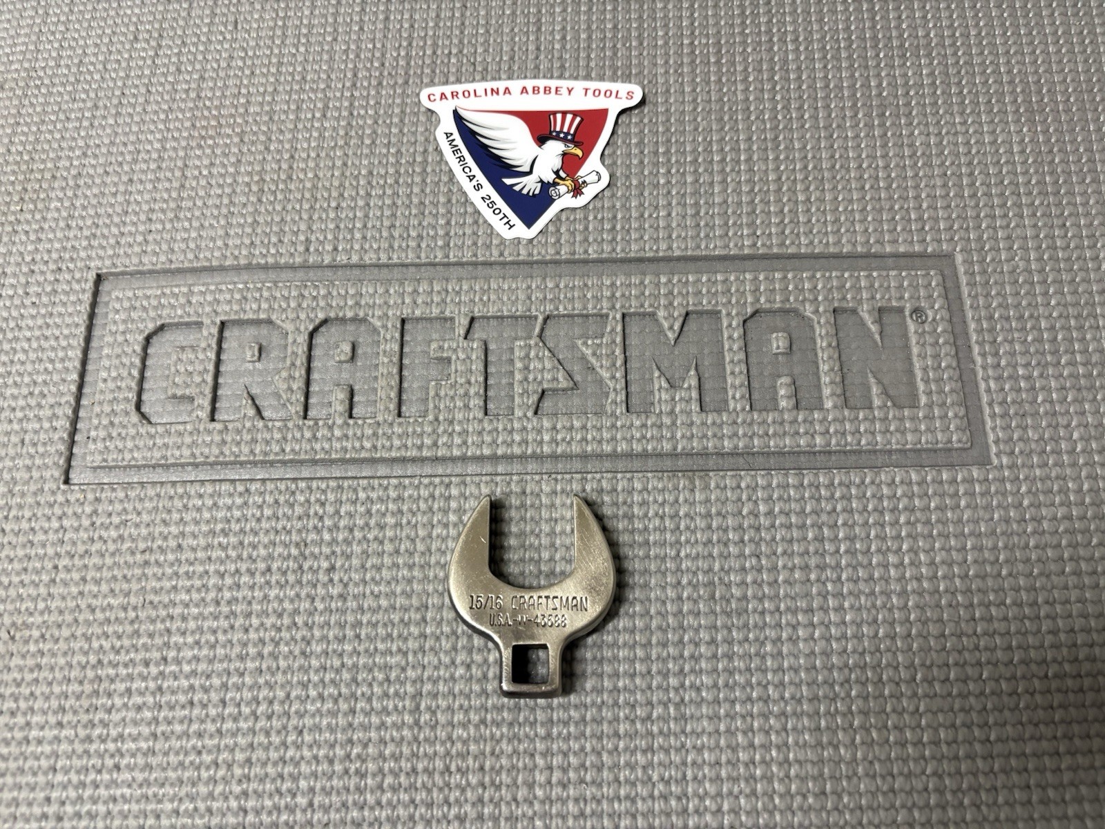 Rare Sears Craftsman 3/8″ Drive 15/16” Crowfoot Wrench 43588 -VV- USA