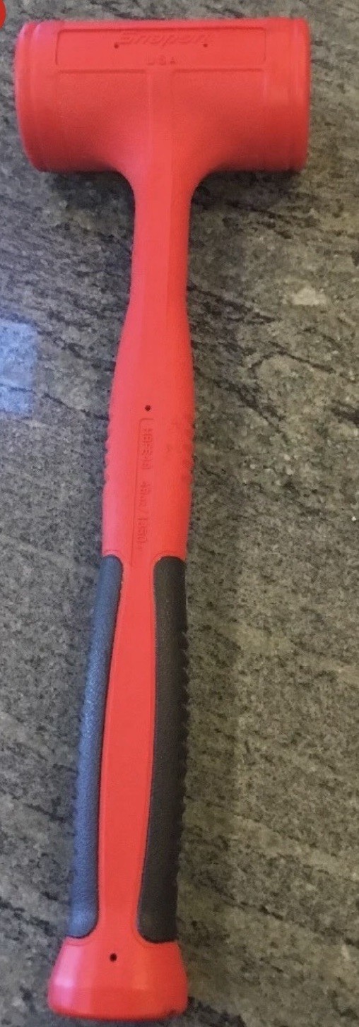 NEW Snap-On hbfe48 dead blow 48-ounce soft grip hammer red
