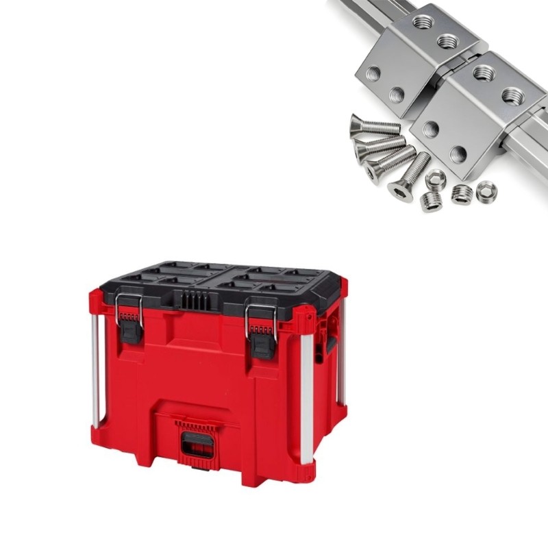 Track Mounting Brackets Support Kit Includes Hardware for Secure Tool Attachment