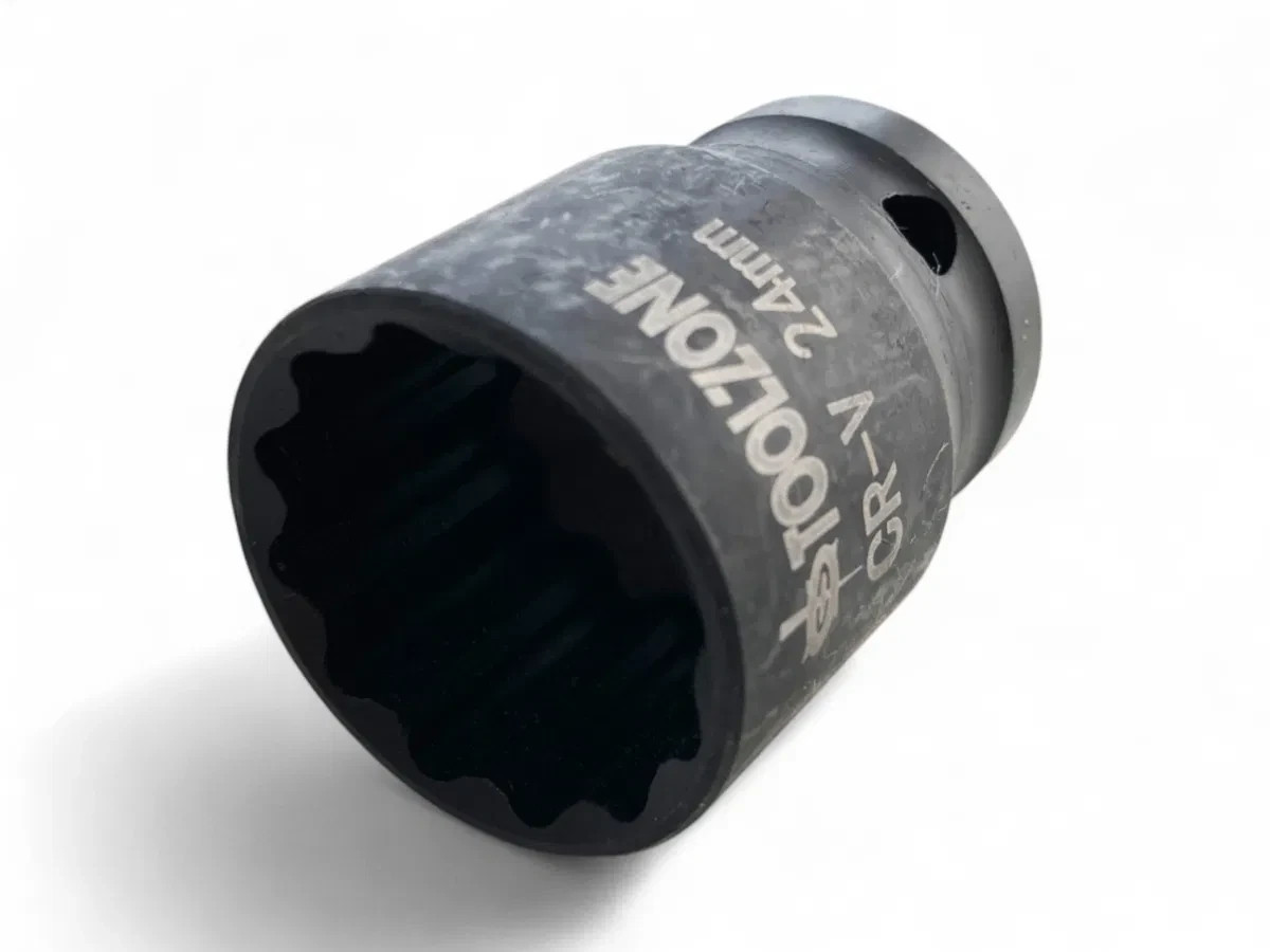 24mm Shallow Impact Socket 1/2″ Drive CR‑V Bi‑Hex 12‑Point Elite 24mm Socket
