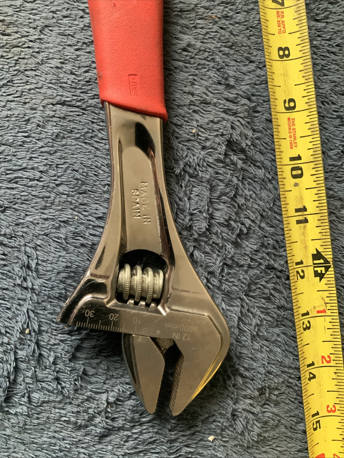 Snap On Adjustable Wrench, Fadh12b….red….used…