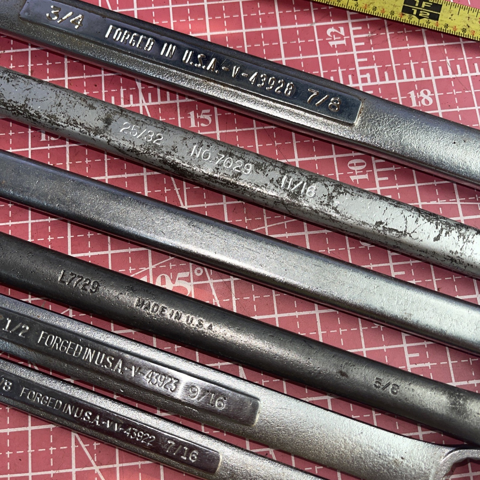 Craftsman USA 6 Piece SAE 12 Point Box End Wrench Set Proto Armstrong 3/8 – 7/8
