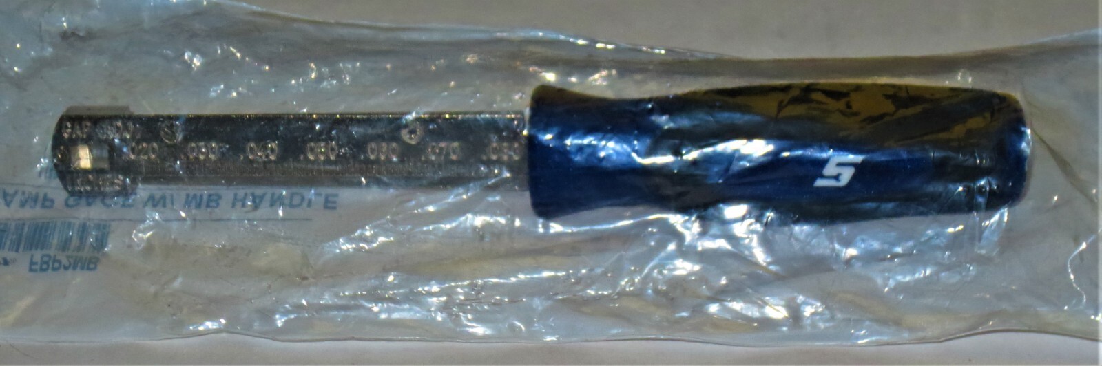 NEW SNAP-ON Pocket SPARK PLUG GAP GAUGE RAMP GAUGE *METALLIC BLUE HANDLE* FBP2MB