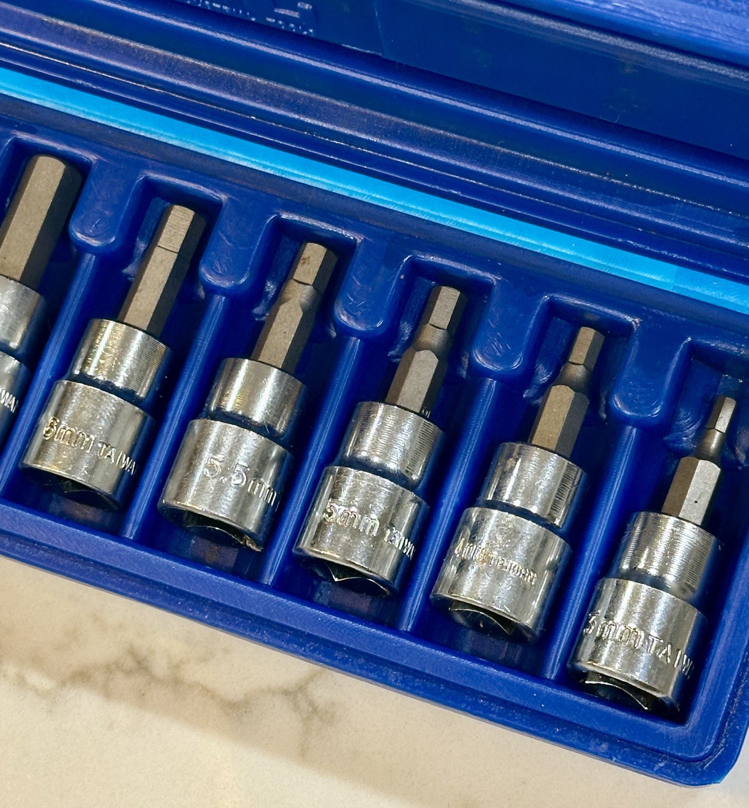 MIT Michigan Industrial Tools Chrome Torx/Star Bits: 9 Piece Lot: Blue Case