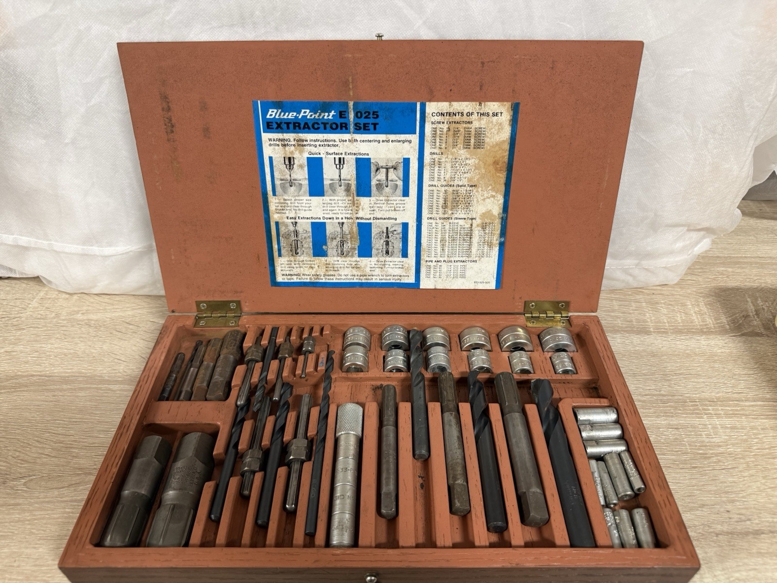Blue Point Ridgid Tools USA Screw And Pipe Extractor Set E1025 Vintage