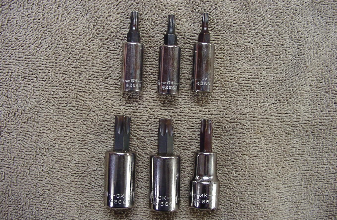 Craftsman 934449 Torx Bit Socket Set 6pc 1/4″ -3/8″ Drive T15-T50 GK ,USA,READ!