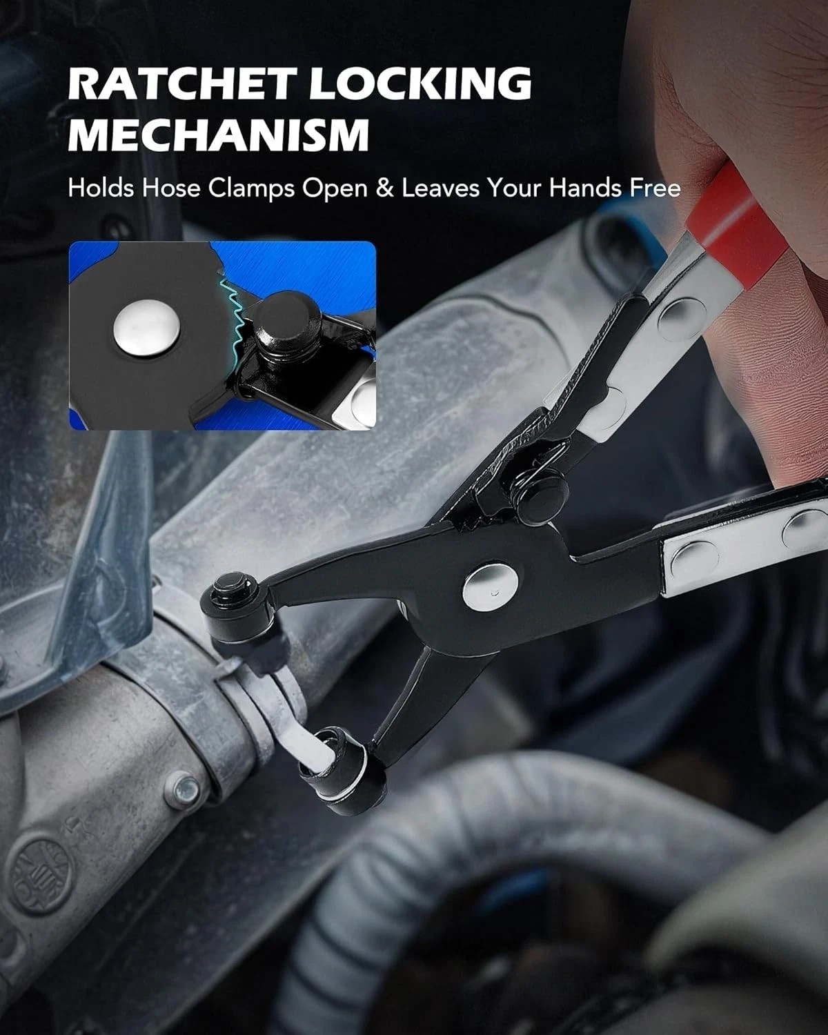 Versatile Hose Clamp Pliers – Universal Fit, Carbon Steel, Ergonomic Grip