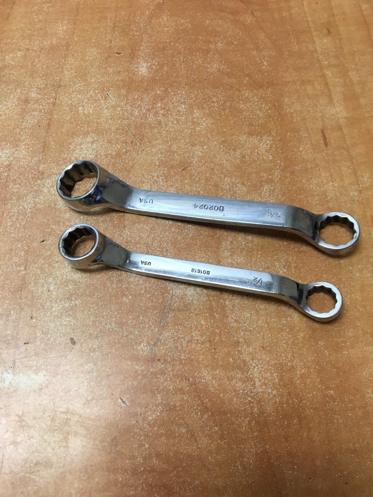MAC BO2024 5/8X 3/4 BO1618 9/16×1/2 12 Point Short Offset Double Box End Wrench