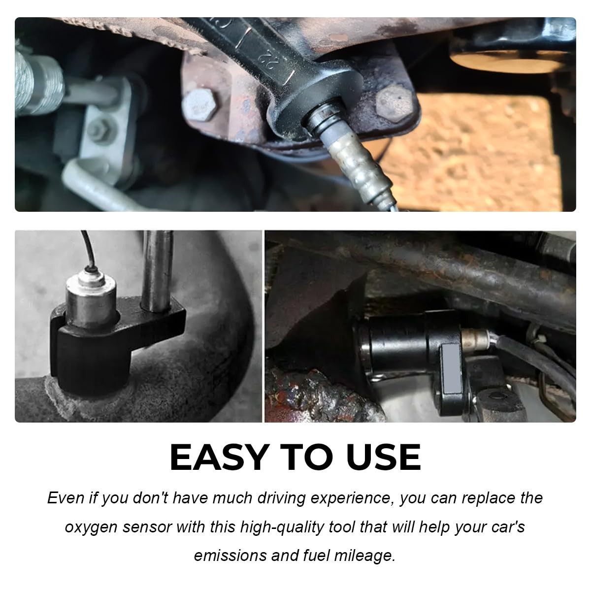 ZNDAW Offset Oxygen Sensor Socket, 3/8-Inch Drive by 7/8-Inch 22 mm O2 1 Pcs