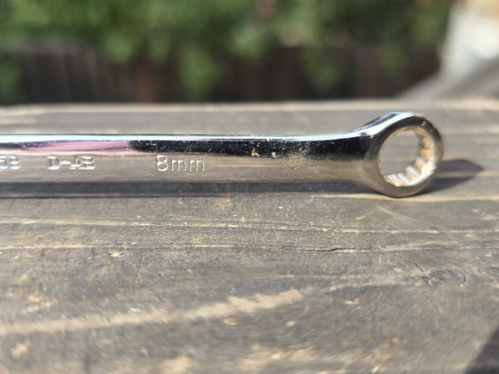 Craftsman 33059 D-AB 8MM Metric Chrome Ratcheting Combination Wrench USA