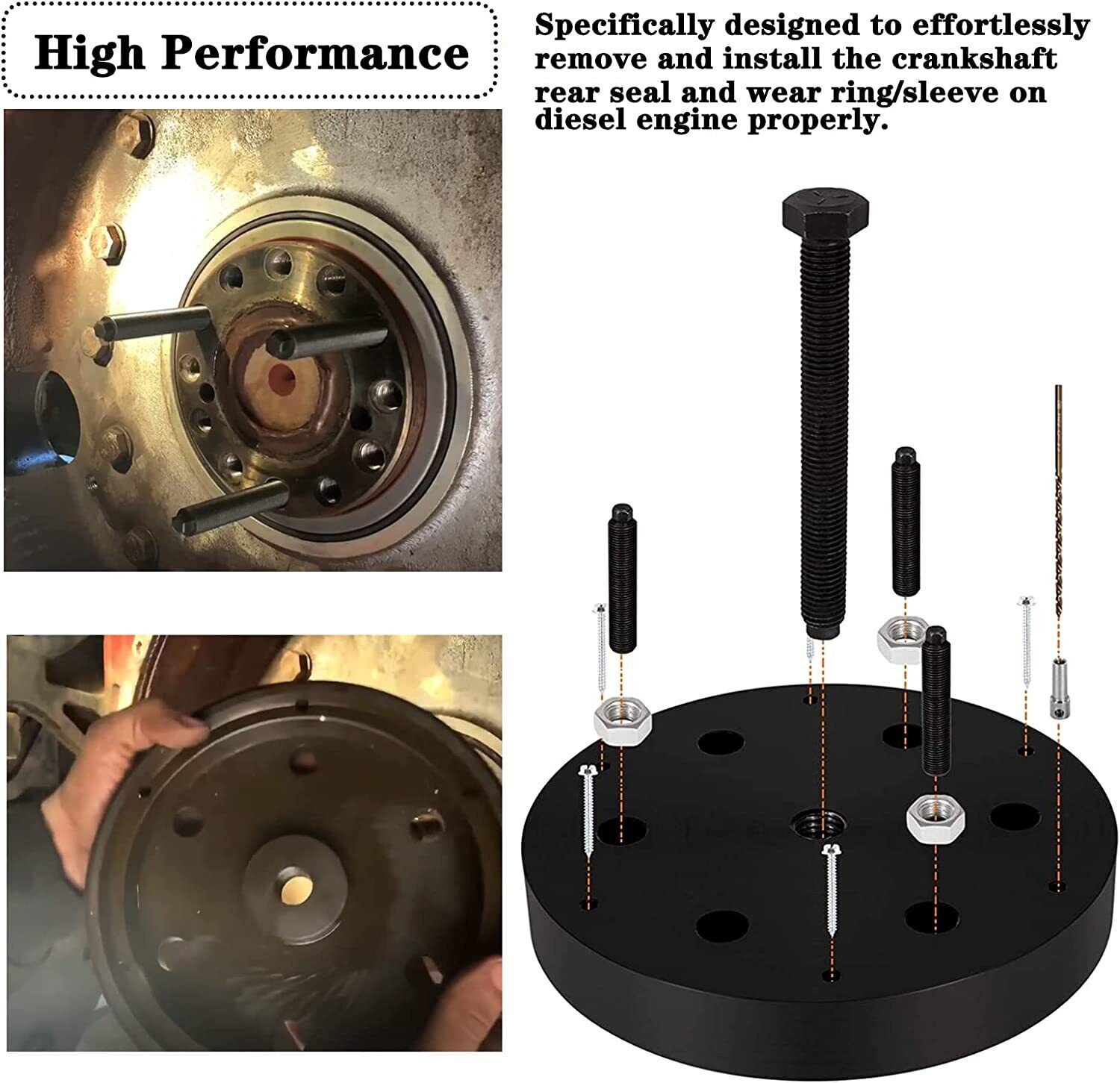 3164780 Rear Main Seal Sleeve Installer Remover For Cummins ISX QSX ISX15 ISX12