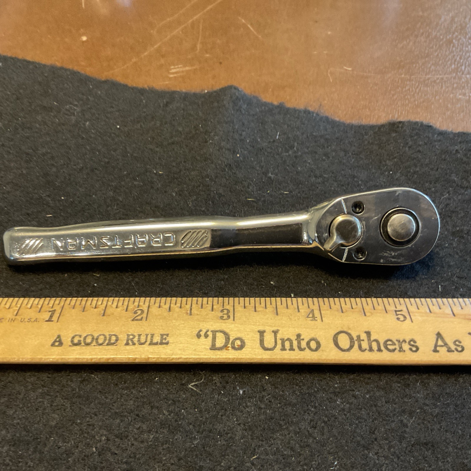 Craftsman 1/4” drive 72 tooth ratchet full polish CMMT81747 Nice!