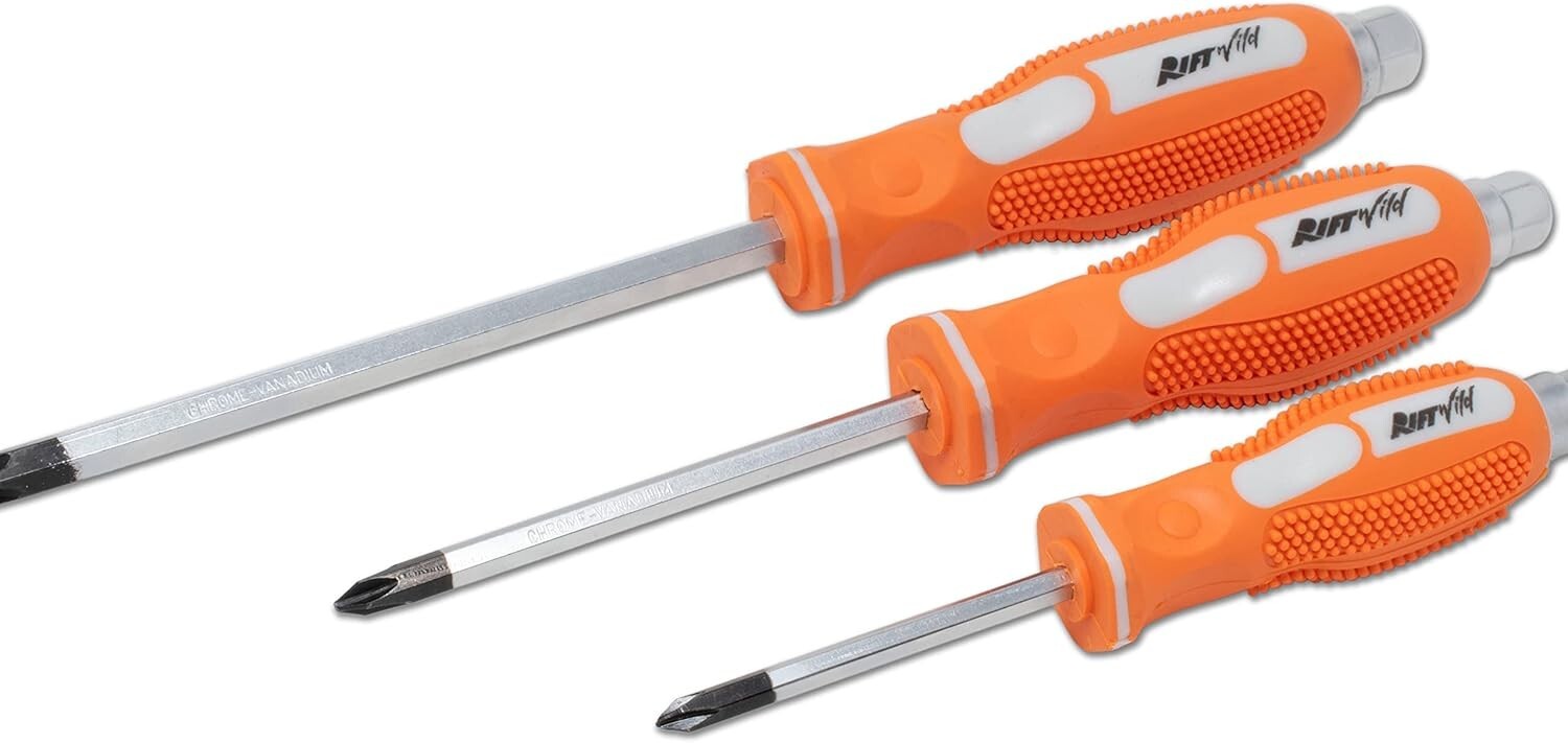 JIS Metric Screwdriver Set Solid Tang Screw Driver 7-Piece #1 #2 #3 0059-005/006