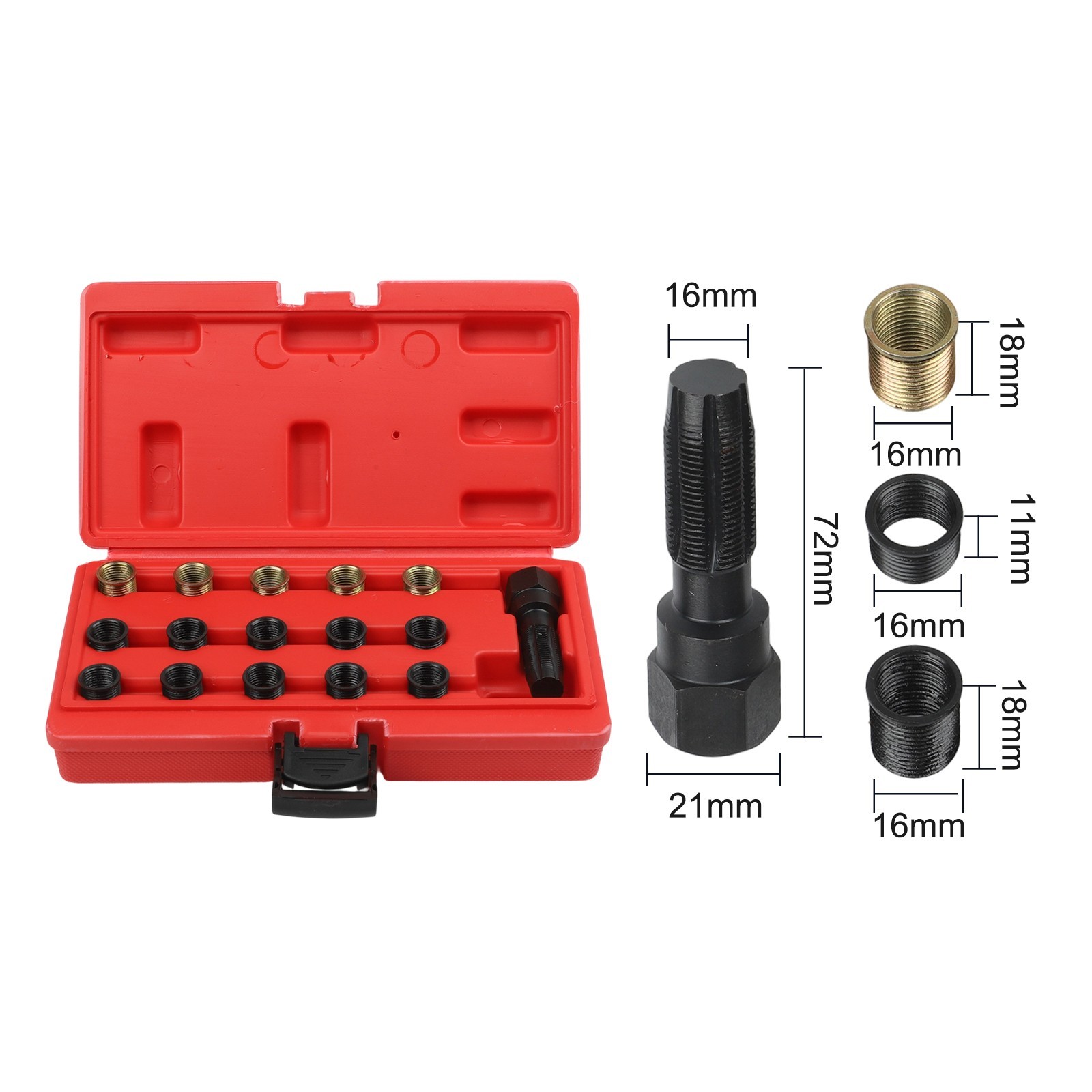 Complete Spark Thread Repair Kit For M14x125 for Cars and Lawn Equipment Repair