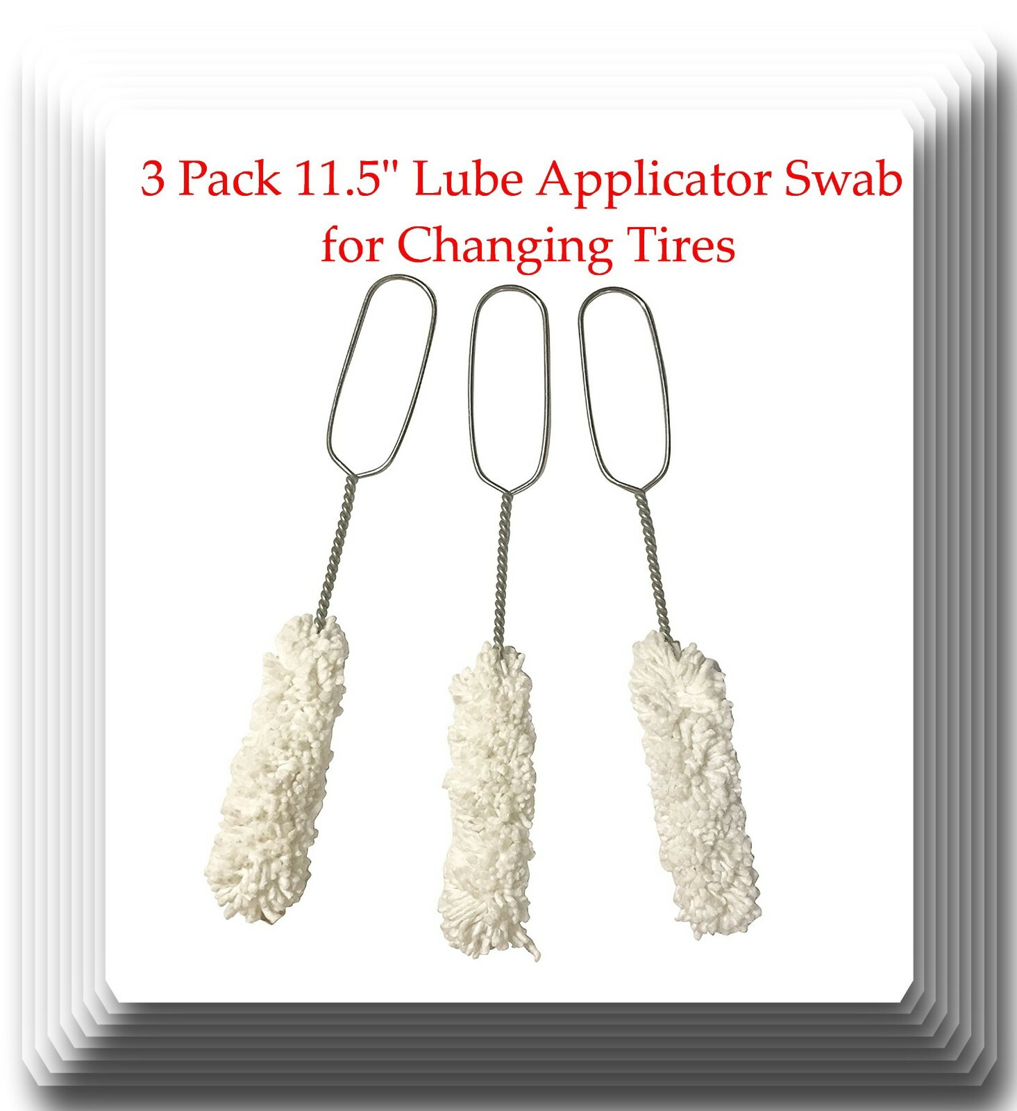Direct Straight Lube Bucket for Coats Changers with 3 Lube Swabs 11.5″ Length