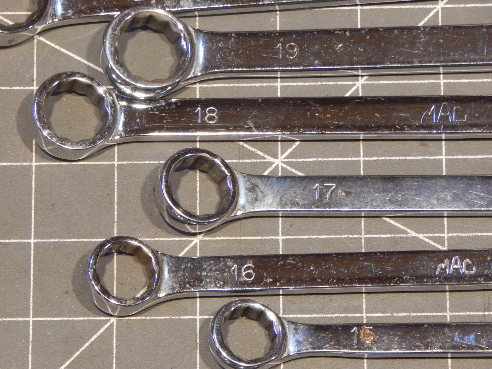 Mac Tools 13Pc Metric Long Combination Wrench Set 10MM 19MM 21MM 22MM 12Pt M CL