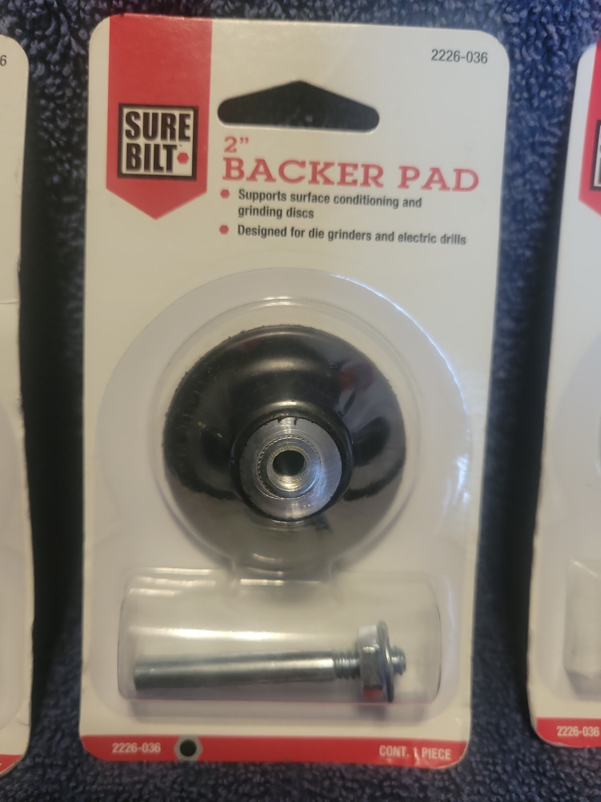 Sure Bilt 2″ Backer Pad 2226-036 Die Grinders & Electric Drills 5 For $10