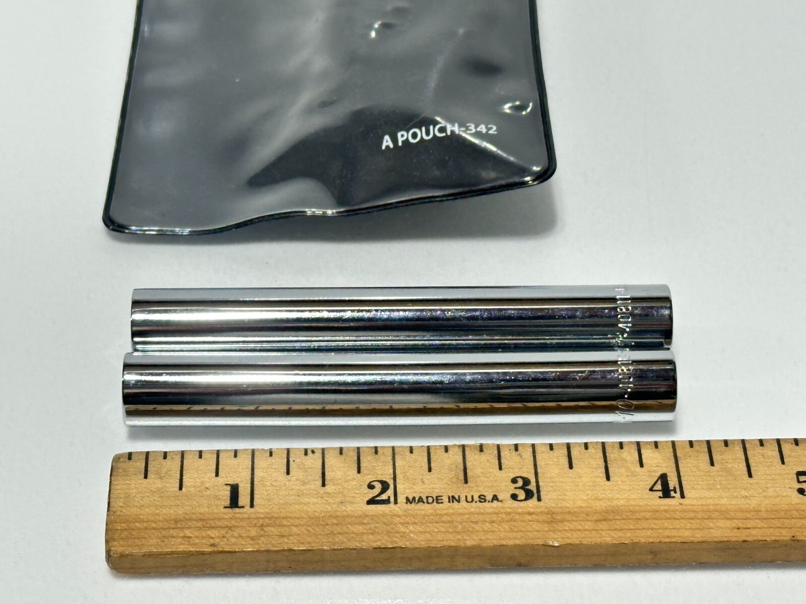 NEW SK Tools USA 40805 2pc Extra Deep 10mm 11mm 1/4″ Drive Socket Set Pair Pouch