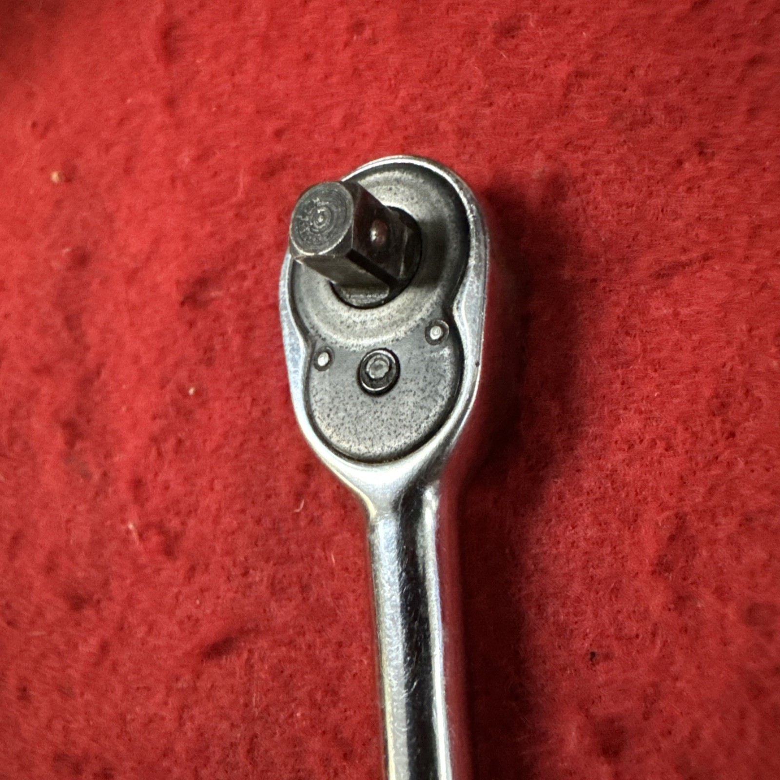 Vintage Snap-on Tools USA TM70B – 1/4″ Drive Standard Handle Chrome Ratchet