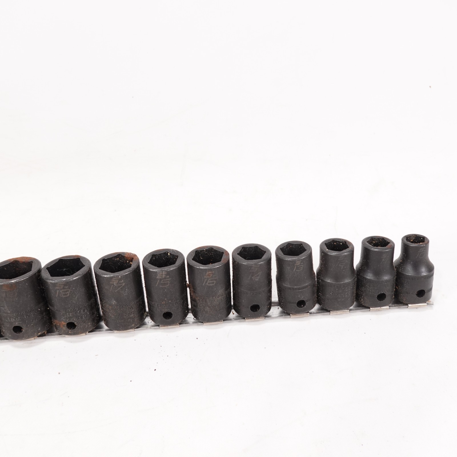 Snap On New 15pc Metric Impact Socket Set 6 Point 10-24MM #315IMMYLM