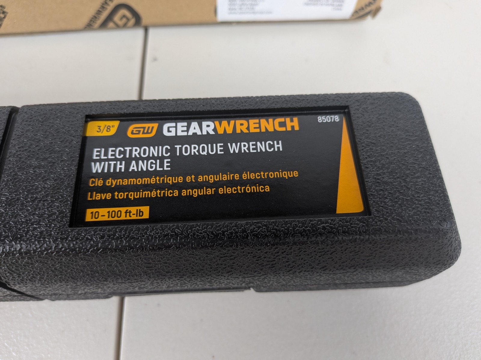 New Gearwrench 3/8″ dr Electronic Torque Wrench w/ Angle, 20-100 Ft lbs #85078