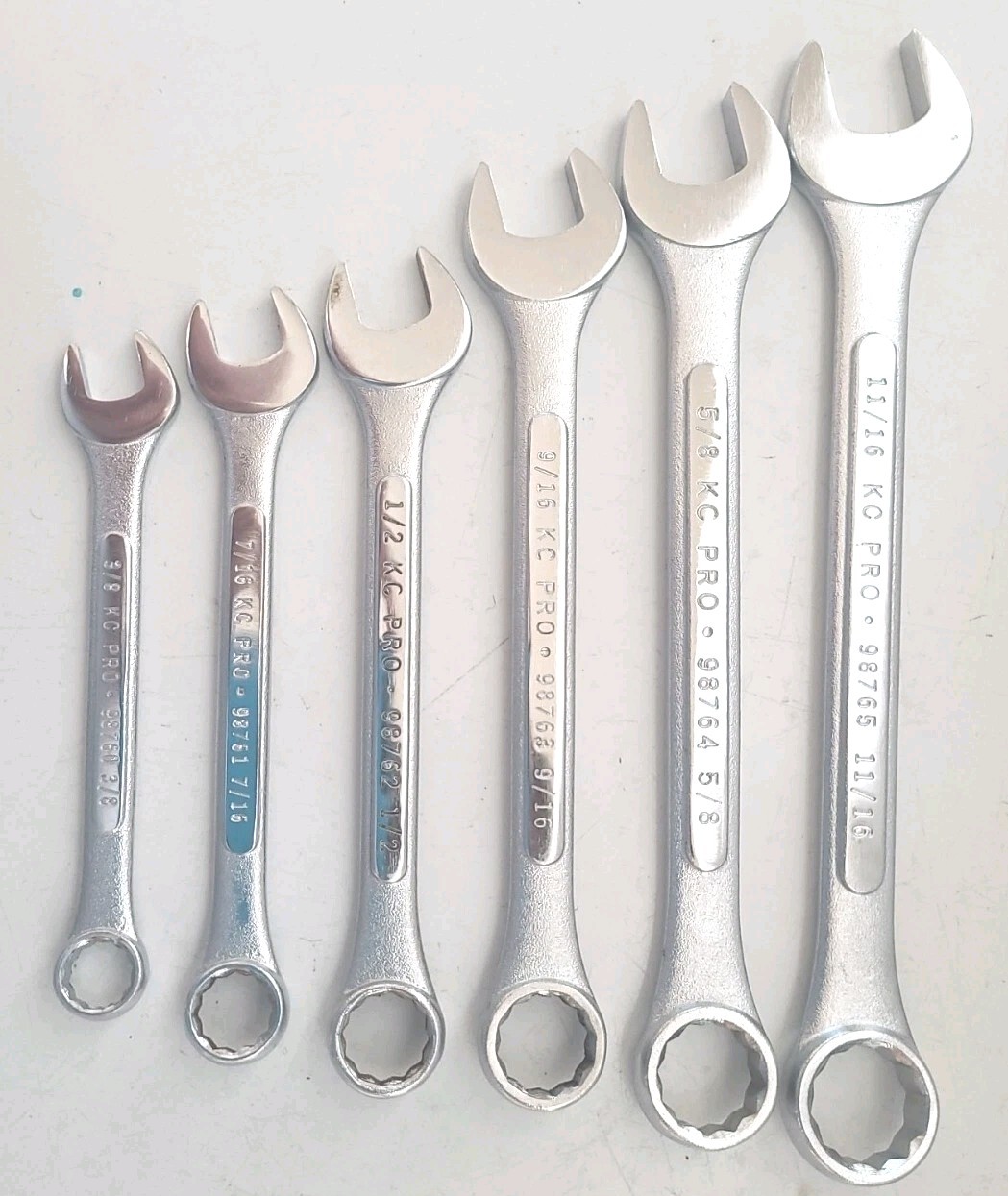 KC PRO PROFESSIONAL WRENCH SET 6-PIECE Tool Lot With Free Shipping Included.