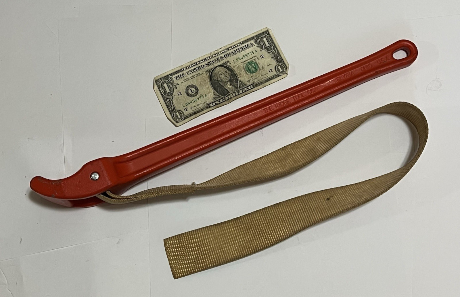 Ridgid Tools No 5 Aluminum Strap Pipe Wrench 18″ Long USA NICE