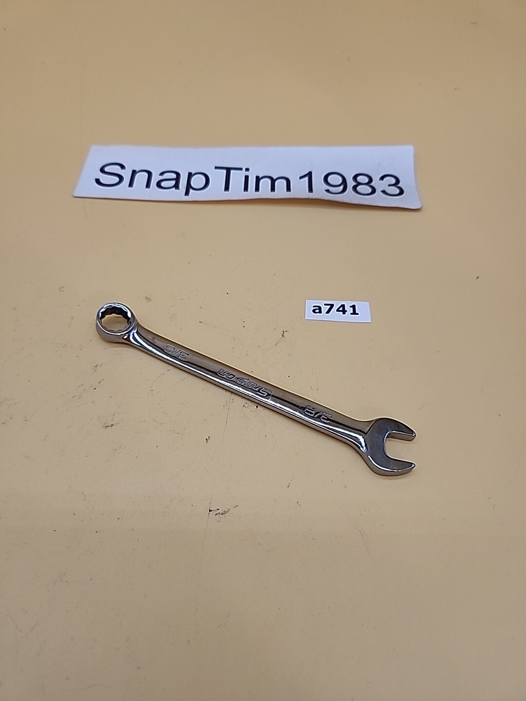 Snap-on Tools 3/8″ SAE 12 Pt Short Length Chrome Combo Wrench OEX120B USA