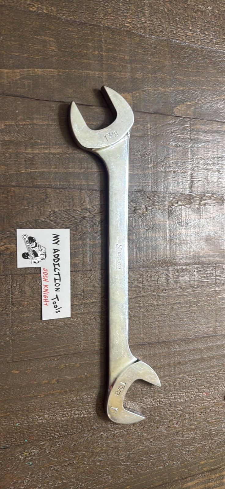 Snap on 1-3/8” angle wrench VS44 in really great shape has “N” engrave both side