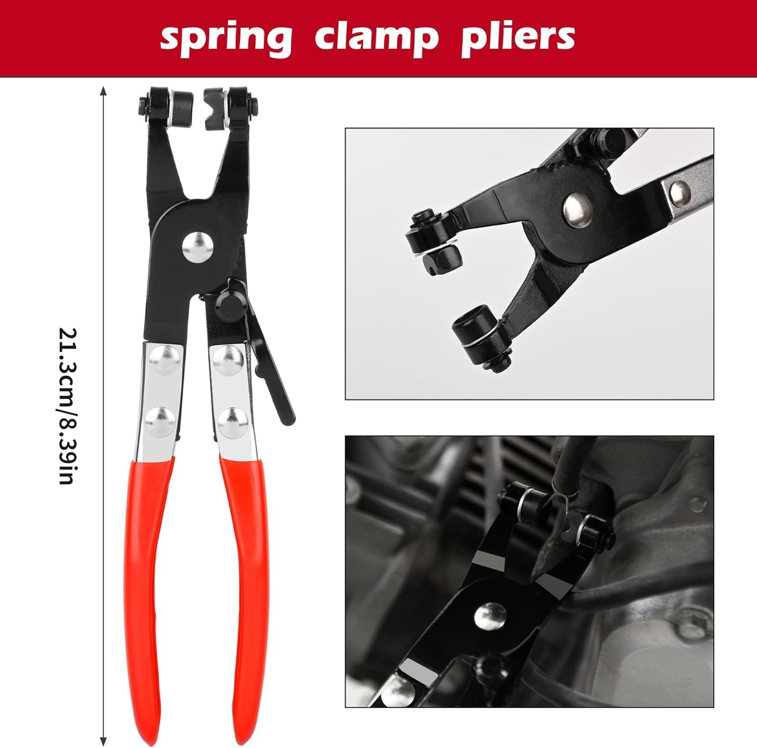 9Pcs Gripped Fuel Line Disconnect Pliers Set – Durable Cr-V Steel with Case