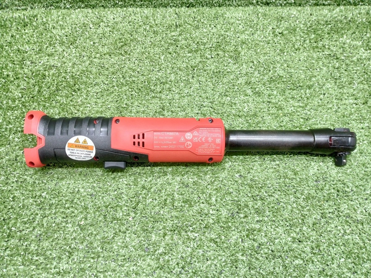 Snap-on CTR867ADB 14.4V 3/8in Drive Brushless Cordless Ratchet Used Body Only