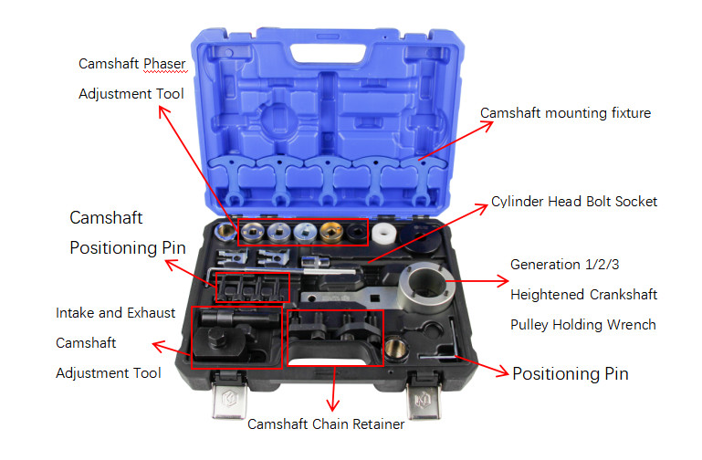 Engine Timing Tool Set Kit for VW Audi EA888 1.8T 2.0T Camshaft Turning Tool