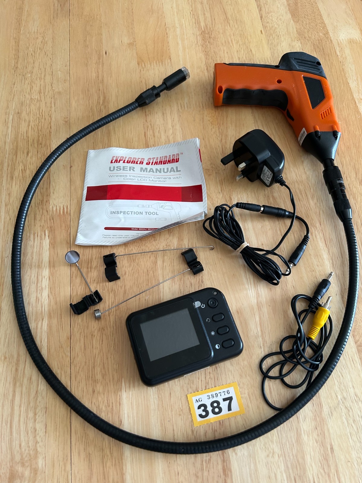 8802AJ Endoscope Inspection Borescope Camera 1m Waterproof Wireless Monitor