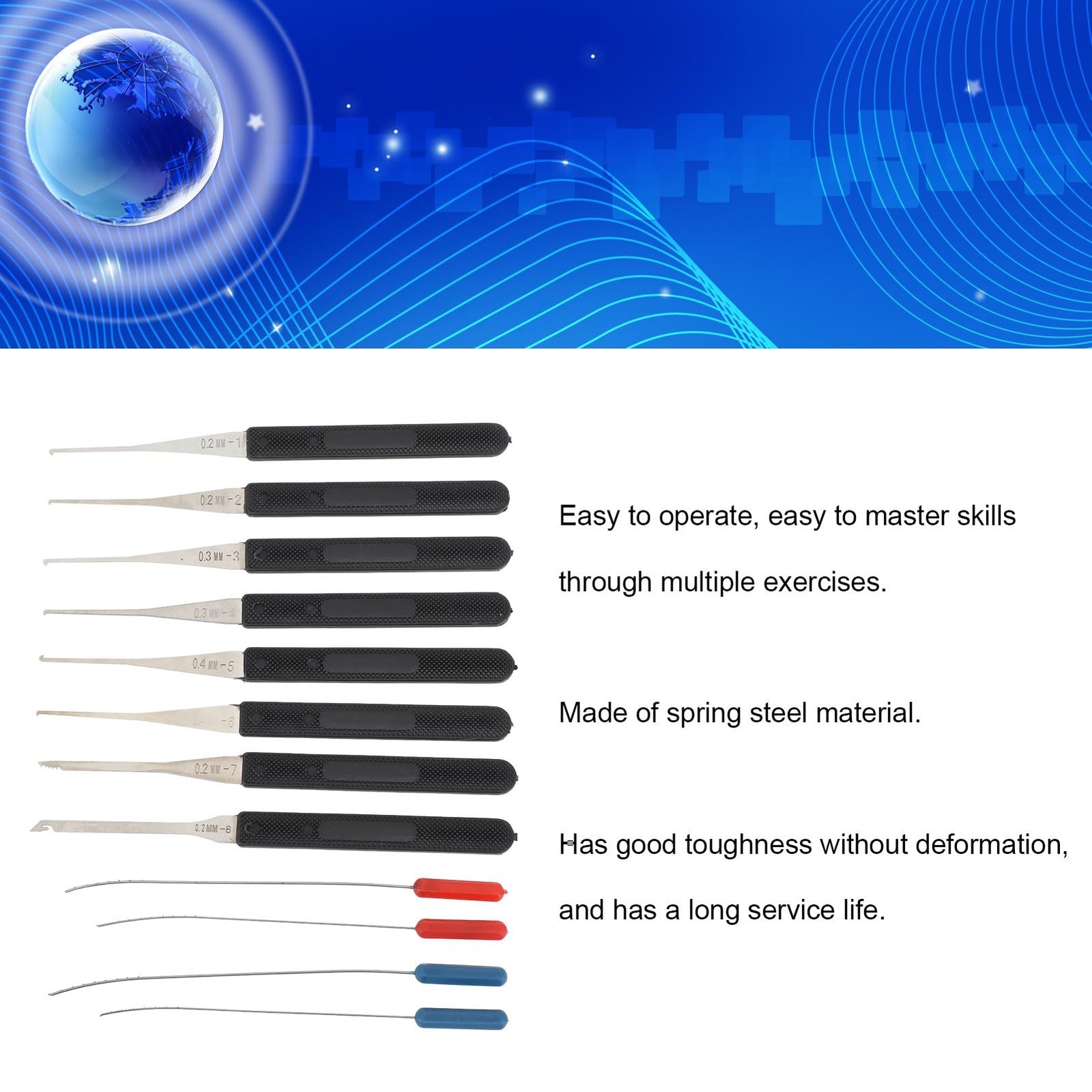 12 Piece Puller Set for Broken Keys, 0,20,4mm Faucet Puller…