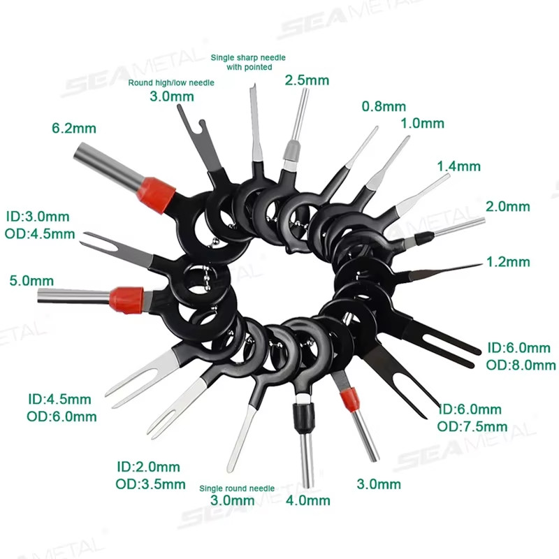 SEAMETAL 41/59pcs Car Terminal Removal Kit Box Wire Plug Connector Extractor Pul