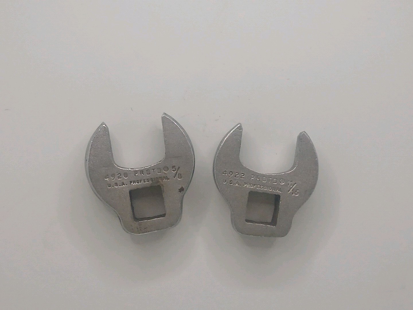 Proto Professional USA Crows Foot Wrench Set 5/8 And 11/16