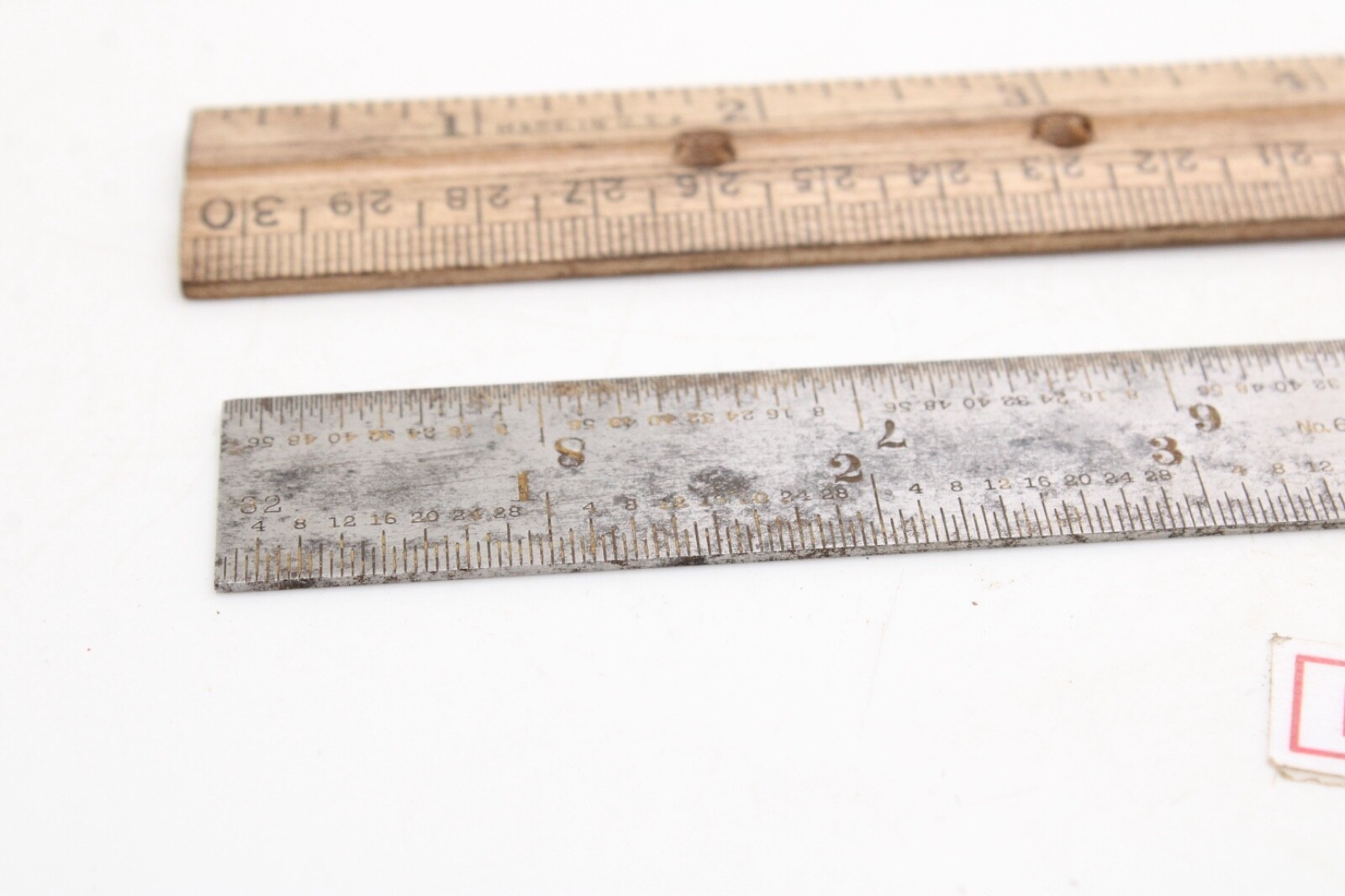 L.S. Starrett Co. 604R 6″ Tempered Ruler Double Side USA