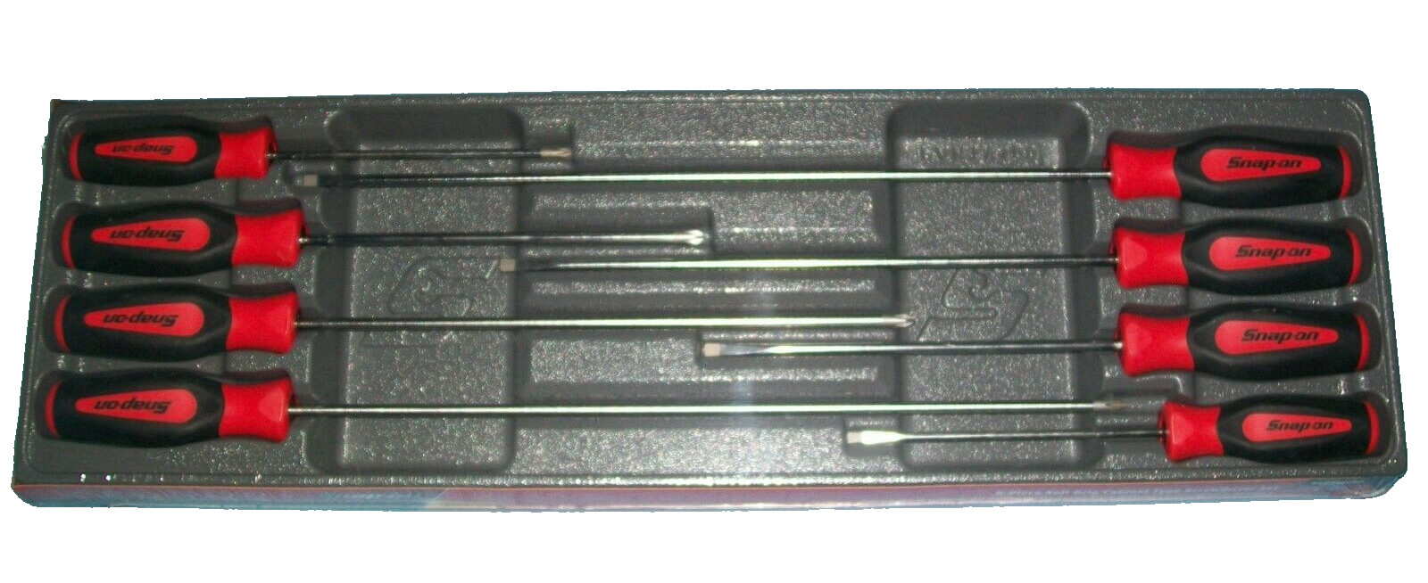 New* Snap-on™ Instinct Red Soft Handled 8pc Cabinet Screwdriver SET SGDXL80BR