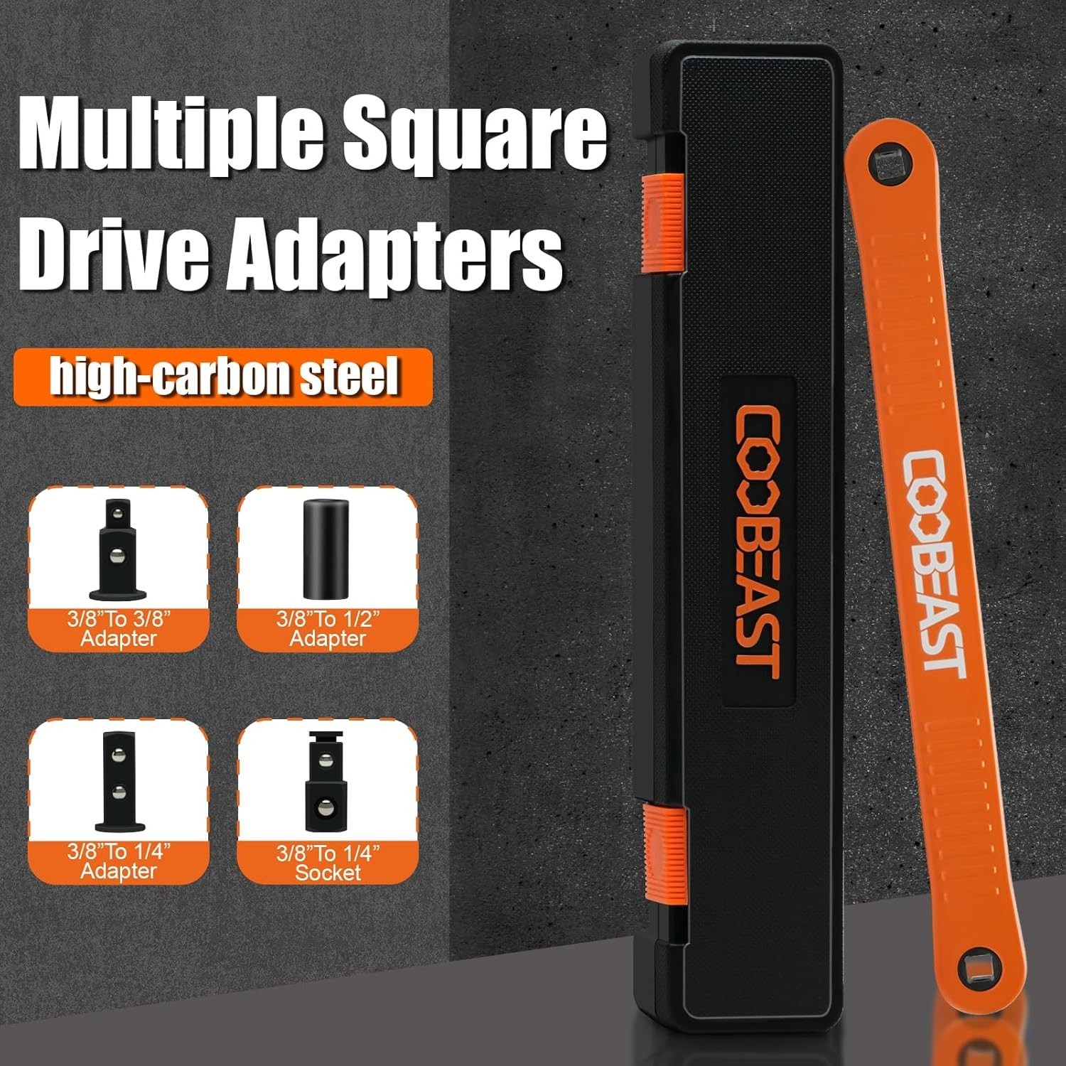 Impact Extension Wrench 13.4in Offset Socket Impact Ready Tool with Adapters