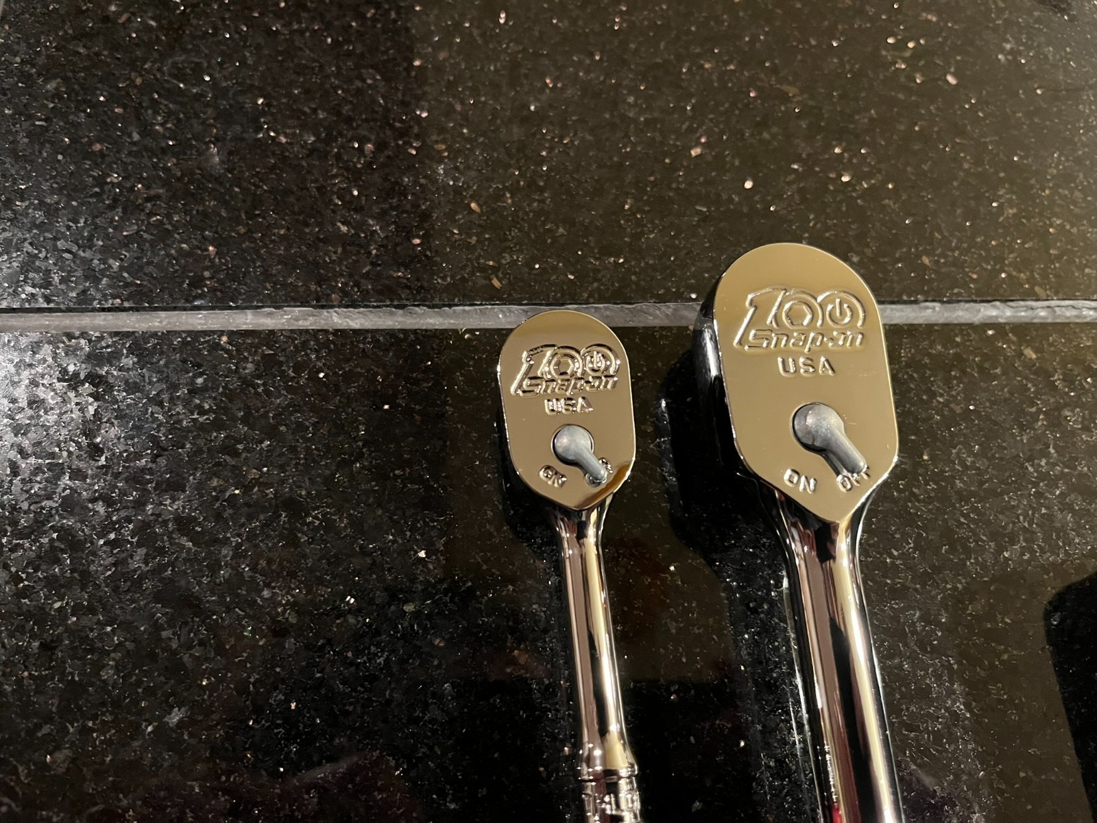 Snap-On 2 pc Hard Grip Long Handle Ratchet Set – 100th Year Edition RAT2TFHLMRX
