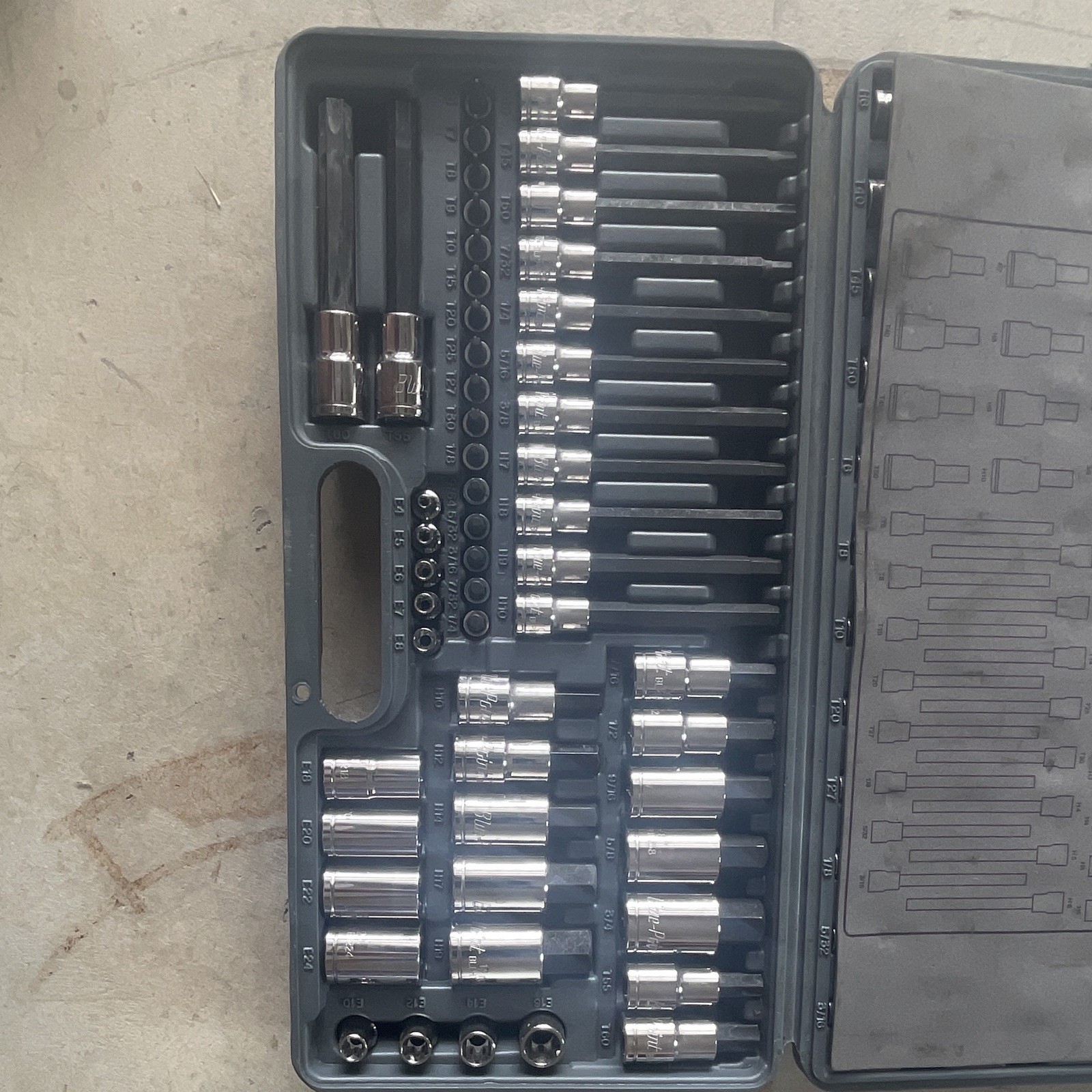 87 pc Combination Drive TORX® and Hex Bit Socket Set (Blue-Point®) BLPTHC87