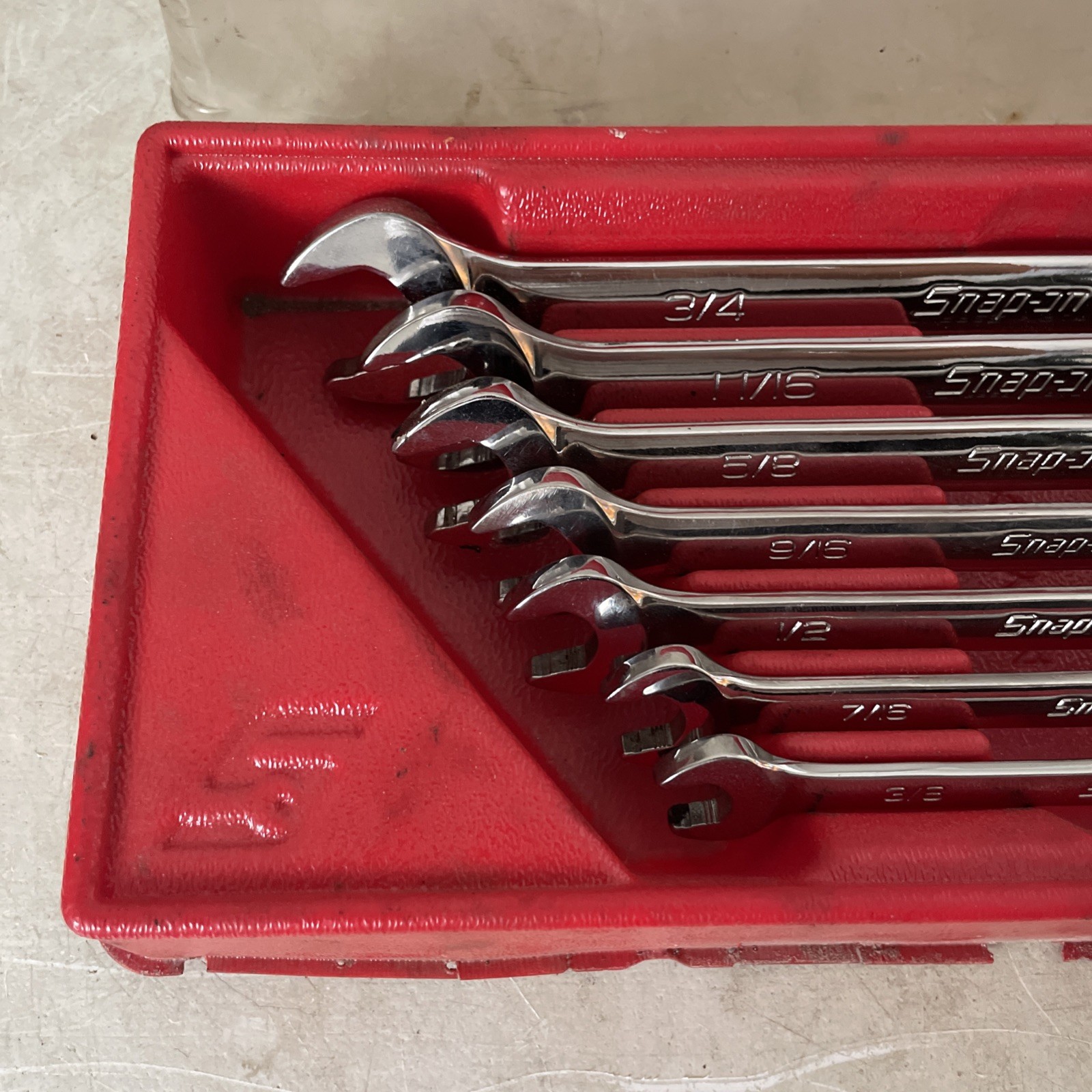 Snap-On SOXRR707A Ratcheting Reversible Wrench Set 3/8-3/4”