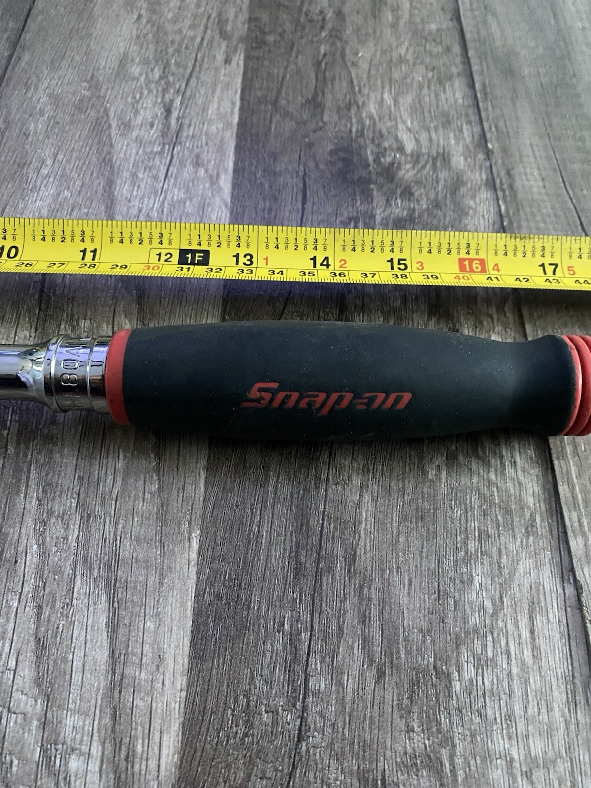 Snap On 1/2″ DriveDual 80Technology Soft Grip LongHandle Ratchet RedSHL80A 17”