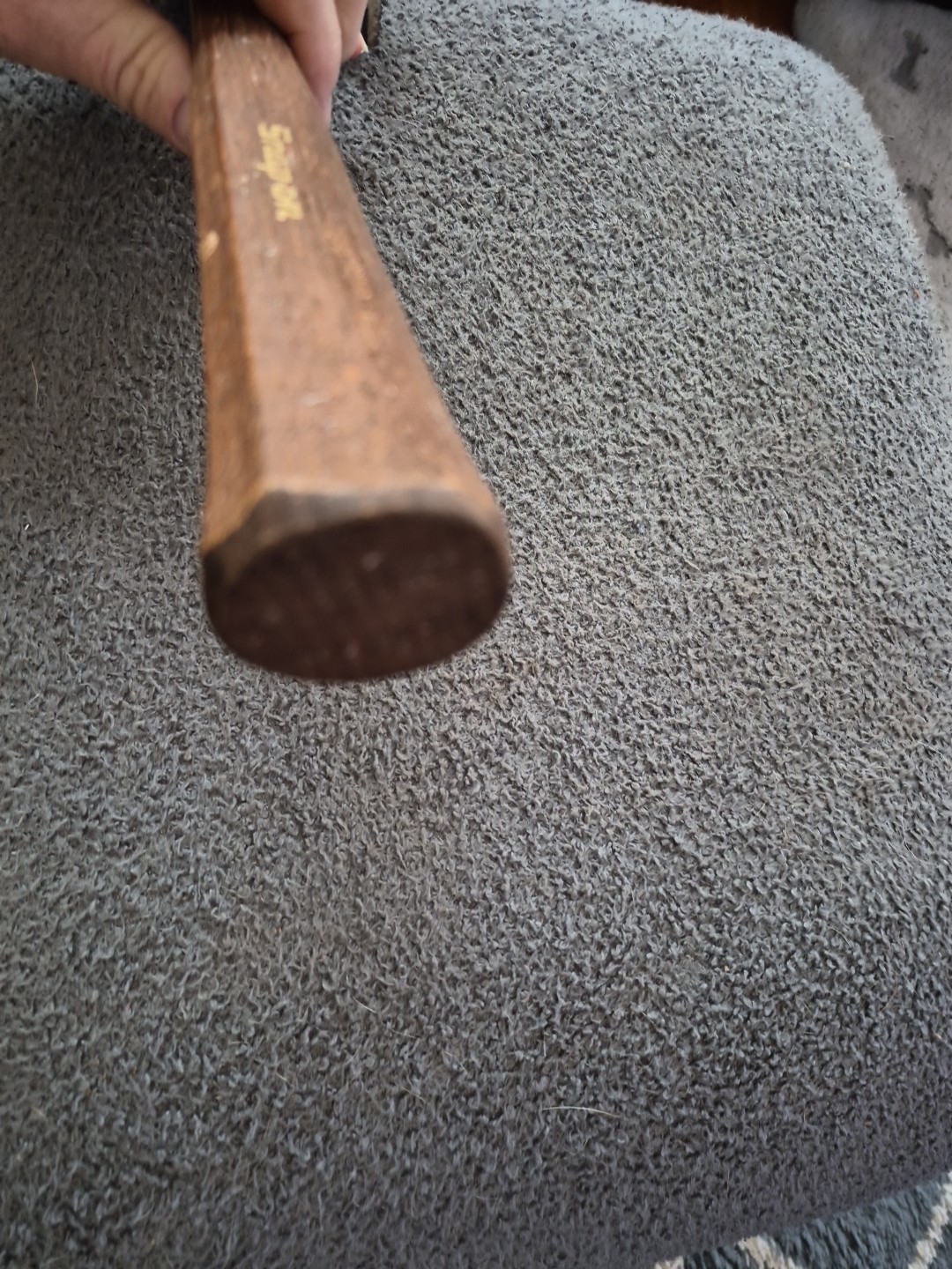Snap On BF610B Wood Handle Serrated Face Auto Body Shrinking Hammer VERY NICE